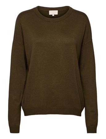 Elne Strik Pullover Green Minus