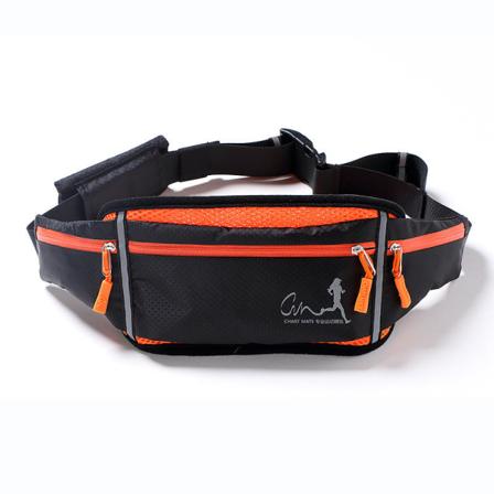 Mænd kvinder Fanny Pack Taljetaske Bælte Marathon Udstyr Vandtæt Multifunktionel Tætsiddende Mobil Lille Black 6-7 inches