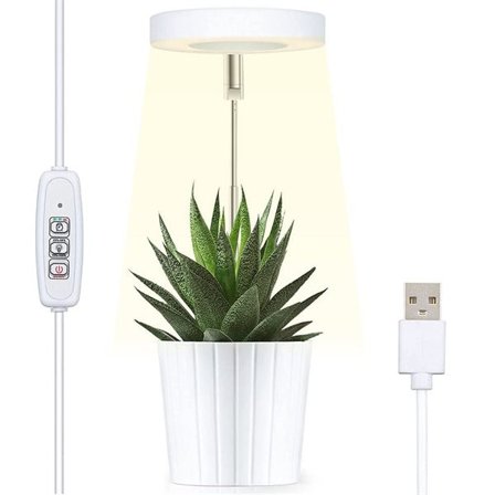 Plantlampa med justerbar höjd – effektiv växtbelysning med timer och dimmer