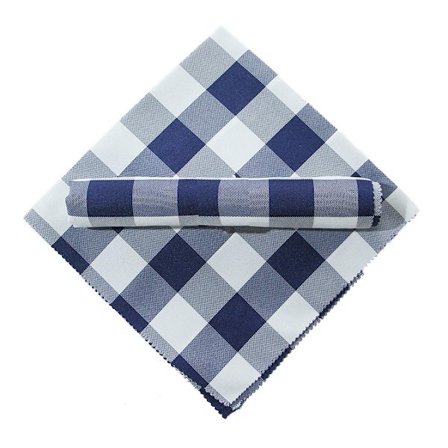 Tøy servietter sett med 12, vaskbare tøy middagsservietter, rutete tøy servietter, myke, holdbare, 48*48cm