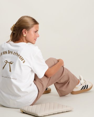 Sofie Schnoor VERASY T-SHIRT Cremefärgad T-skjorter Jente - Kids Brand Store