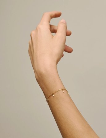 Enamel Copenhagen Bracelet, Lola Drop - Gold - ONE SIZE 15 - 19 cm