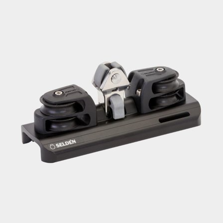 Seldén System 42 - Main Ball Bearing Car, 4:1 Purchase, Stainless Toggle with Stand-Up (444-181-01)