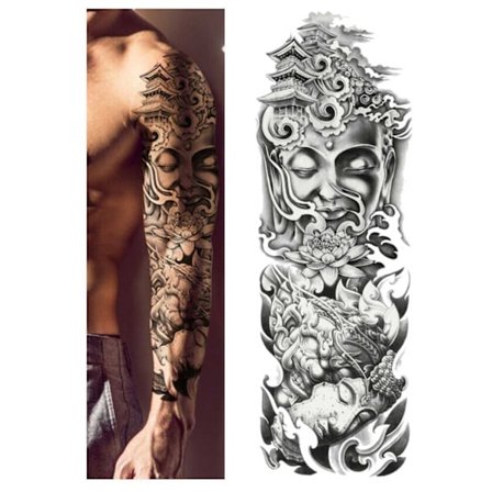 Fake Tattoo Tattoo Sleeve Temple