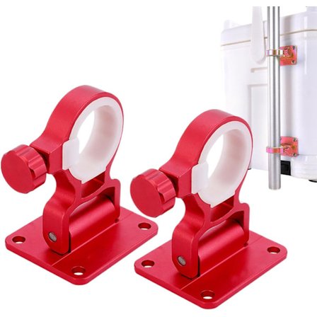 Fiske Box Paraplyholder - 2 Justerbare Paraplyklemmer for Utendørs Fiskestol