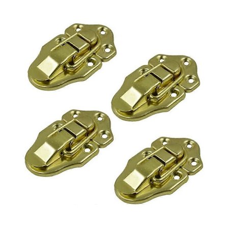 4 Sarja Kultaiset Metalliset Matkalaukun Ankannokkanivelboksien Salvat Vivunivel Salpa H [DB]