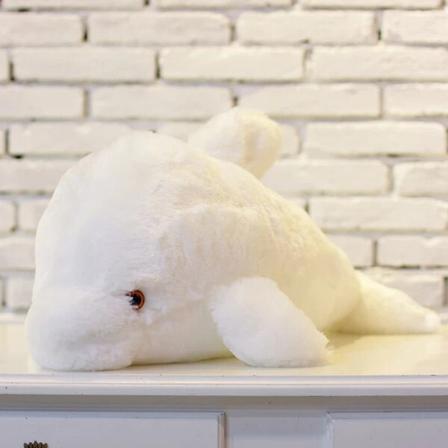 Creative Lysande Plysch Delfin Doll Glödande Kudde LED Ljus Djur leksaker