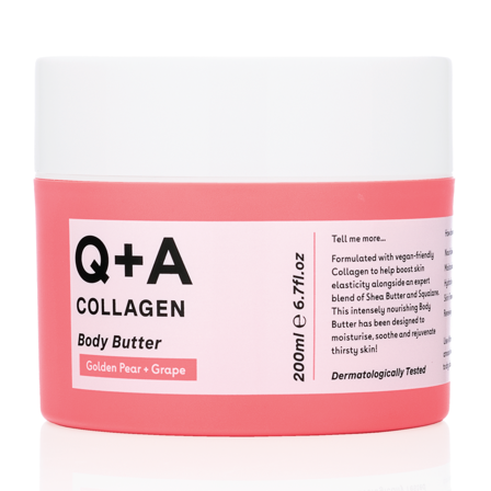 Q+A Collagen Body Butter, 200 ml