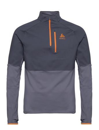 Odlo M Mid Layer 1/2 Zip Descent Cw 200 Sl Sweat-shirts & Hoodies Fleeces & Midlayers Grå Odlo*Betinget Tilbud