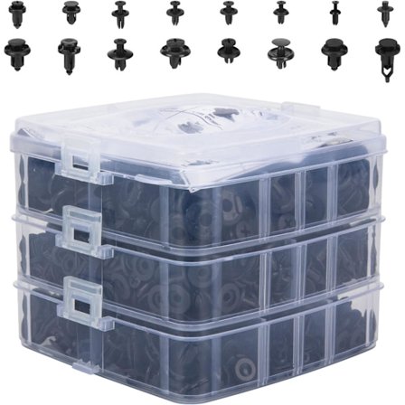 620 st Car Retainer Clips Plastfästen Kit Fender Rivet Clips 16 Mest Populära Storlekar Auto Push Pin Rivets Set