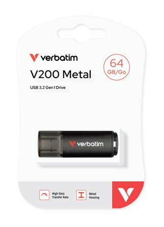 Verbatim V200 Metal USB Drive 64GB