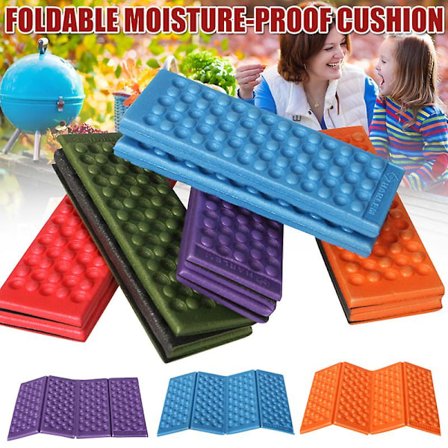 Utomhus Camping Fuktbeständig Matta Fällbar Bärbar Kudde För Camping Park Picknick(Blå)