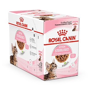 Royal Canin Kitten Sterilised Gravy Våtfoder, 12x85g