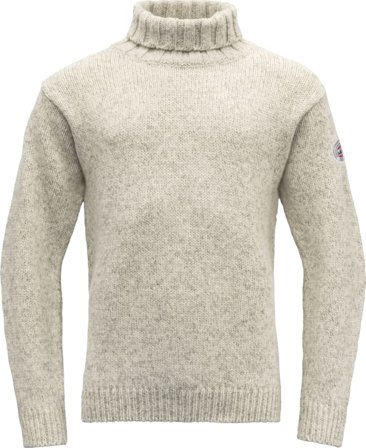 Devold Men's Nansen Sweater High Neck Men long-sleeved sweaters Grey XXL