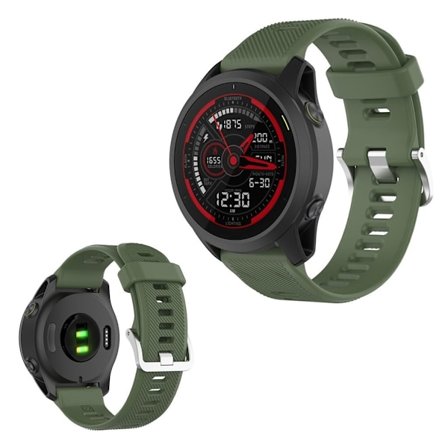 Garmin Forerunner 745 silikonarmbånd - Mørkegrønn