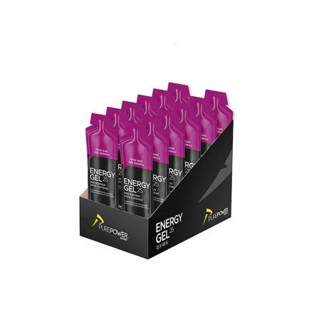 PurePower Energy Gel Røde bær Koffein 12x40g, Sport & Velvære, Protein & Energi, Energigel
