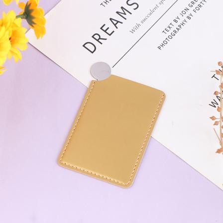 Kannettava mini ruostumattomasta teräksestä särkymätön meikkitaskupeili Gold