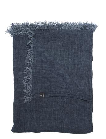 Levelin Throw Home Textiles Cushions & Blankets Blankets & Throws Blå Himla