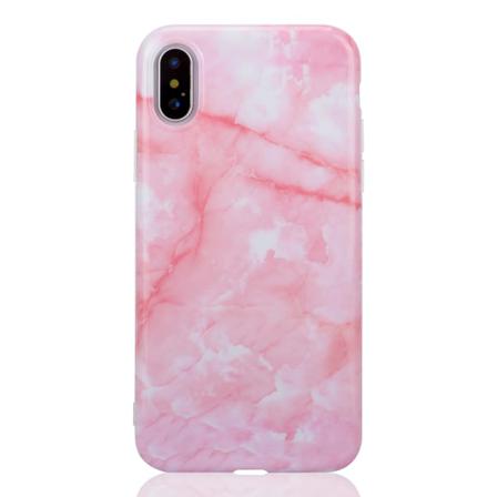 Marmorskal Med Rosa Penseldrag Till Iphone Xr