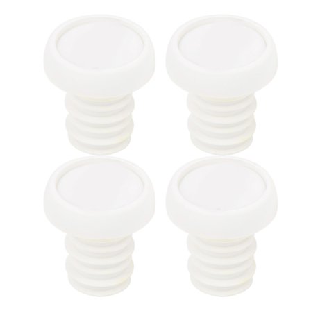 ZTTO 4st Cykelstyre Ändplugg Mountainbike Handtag Låsande Kapslar Vit