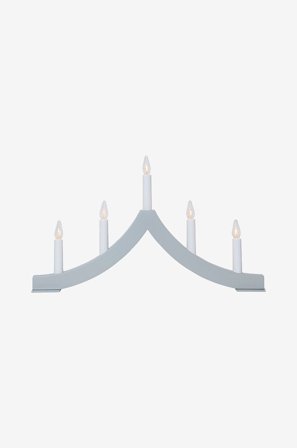 Star Trading - Lysestage Pagod 27 cm - Grå - Adventslysestager - Fra Homeroom