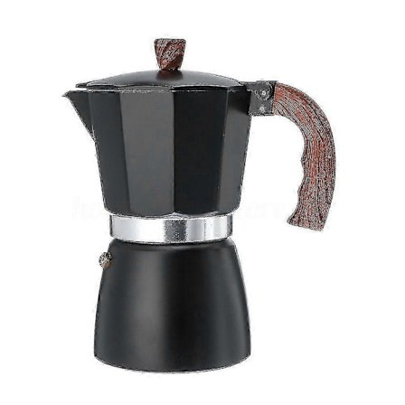 Espressokokare i italiensk stil av aluminium, perkolator, spisplatta, kittel