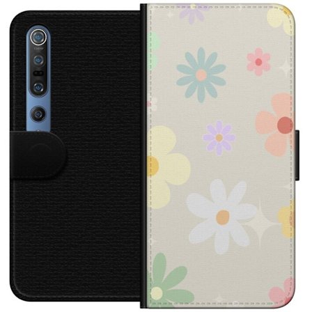 Plånboksfodral till Xiaomi Mi 10 Pro 5G med fejdande blommor