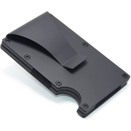Kreditkort Etui med Pengeclips, Mini Aluminium Kort Holder, RFID NFC Beskyttelse