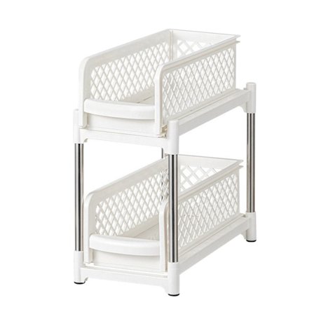 Altaan alla Säilytyskori Keittiön hyllyt VALKOINEN