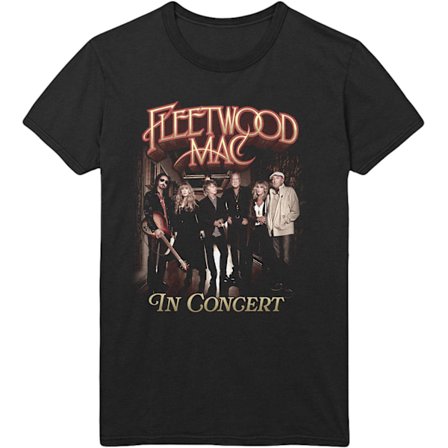 Fleetwood Mac Unisex Adult In Concert T-Shirt L Svart