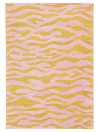 Indoor/Outdoor Rug Washable Woodcut - Yellow/Pink 160X230 Modern Style
