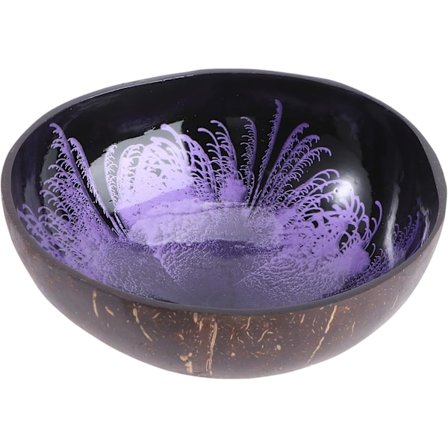 Naturliga Kokosnötsbålar med Dekorativ Skål i Kokosnötskal för Förvaring av Godis, Nycklar, Nötter