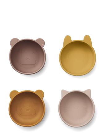Iggy Silic Bowls 4-Pack Patterned Liewood