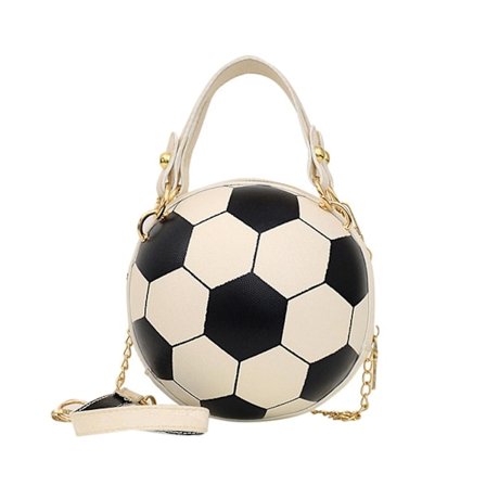 Chic Damhandväska Rund Läder Crossbody Axelväska