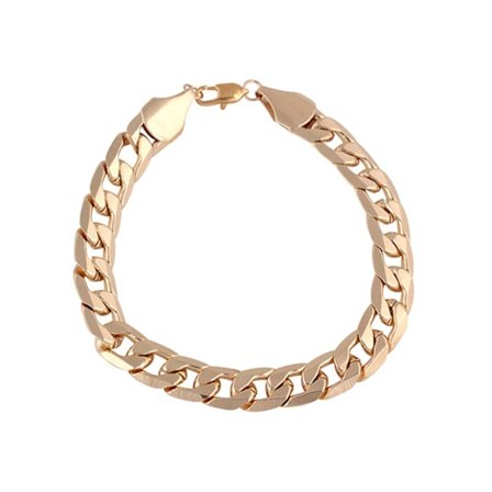 Tjock Kedja i Guld Herrarmband Länk Guldkedja Armband 10mm