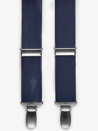 John Henric Men's Dunkelblaue Hosenträger Size 25mm