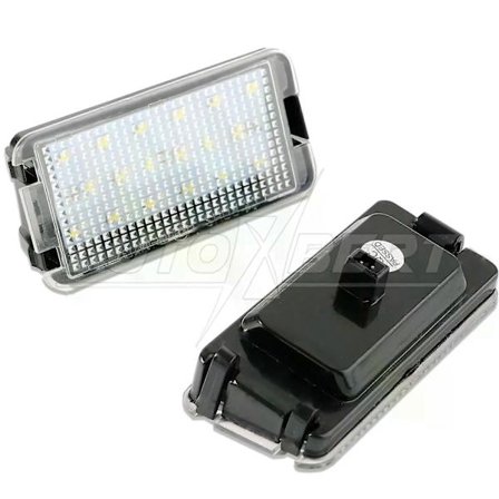 2 st LIGHT Nummerplåtsbelysning Passar Seat Ibiza 6L Ab Arosa Altea Cordoba MK1 MK2 Leon 1M Toledo 5P Nummerplåtslampa