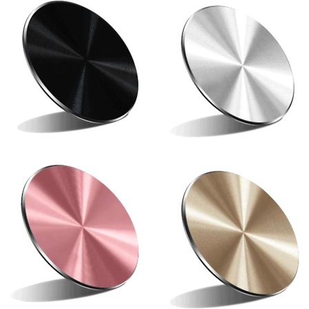 4 stk. Mobiltelefonmagnet, Mobiltelefonmagnet, Metalplade Magnetisk Plade, Magnetisk Telefonklistermærke, Mobiltelefon Bilmagnet