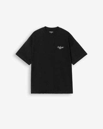 Carhartt WIP - S/S Signature Script T-Shirt - Black/Wax