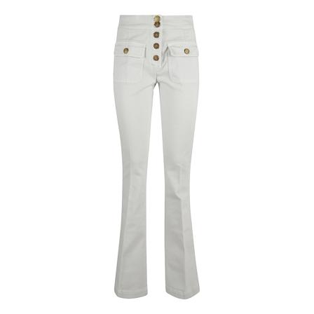 Seafarer, Wide Trousers Grijs, Dames, Maat:W28