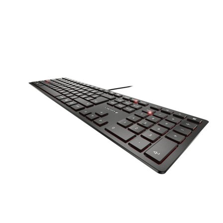 Cherry KC 6000 SLIM - tastatur - Pan Nordic - svart Inn-enhet