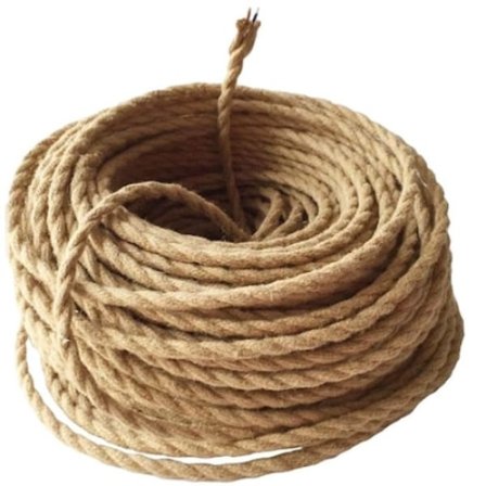 Antik industriel lampeledning med sikkerhedsmateriale, fleksibelt dekorationsreb for nem installation