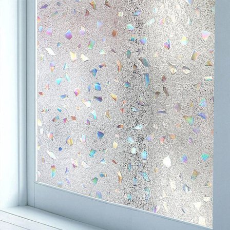 1PC 3D värikäs ikkunakalvo pimennys ikkunakalvo staattinen mainos