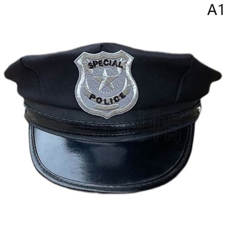 1Pc Creative Octagon Police Cap Classic Voksne Police Hat Milit