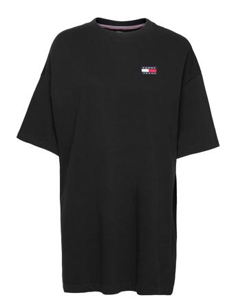 Tjw Over D Badge Tee Dress Black Tommy Jeans
