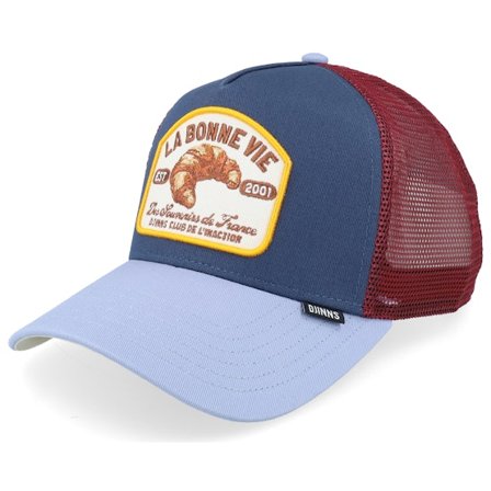 Djinns - Azul trucker Boné - La Bonne Vie #2 Navy/Blue/Wine A-Frame Trucker @ Hatstore