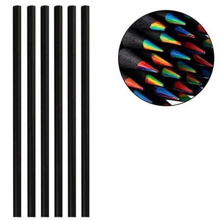 12 stk/sett Fargeblyant Rainbow Core Pencil 02-12STK/SET