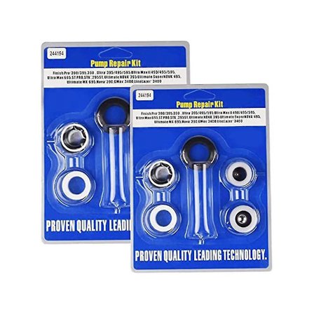 244194 Reparasjonspakning for ettermarkedspumpe til Airless malingssprøyte 390 395 490 495 595 3400 kompatibel (2-pakning)