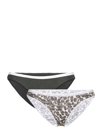 Bikini 2Pk Trosa Brief Tanga Multi/mönstrad Calvin Klein