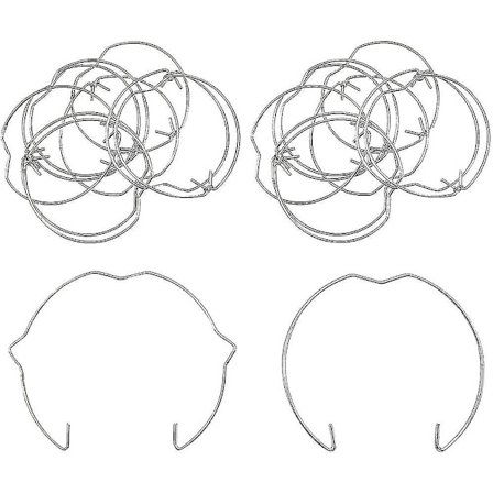 20 stk. Lampefeste Ringer for 50mm MR16 GU10 Spotlight, Ringklips for LED Halogen Pære
